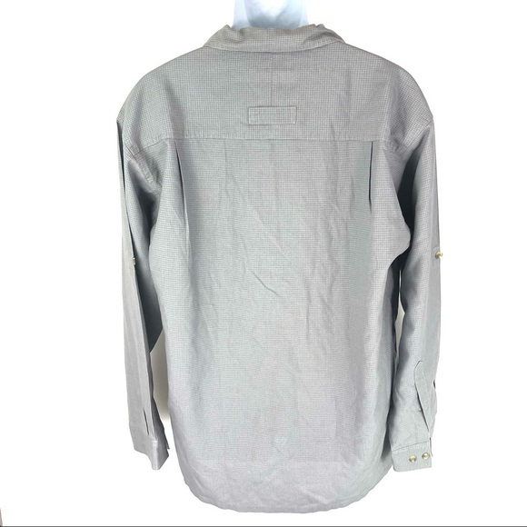Columbia Men’s Gray Button Front Shirt L - Picture 3 of 5